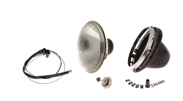 01-CONJUNTO DE FARO-60/55W-Tipo P45T-LHD-Mejorado-Bombilla transparente