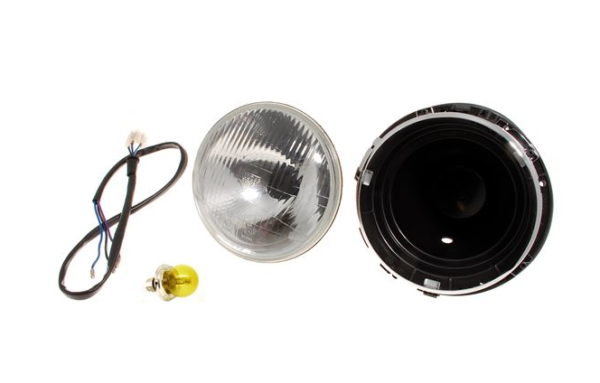 01-CONJUNTO DE FARO-45/40W-Tipo P45T-LHD-Bombilla amarilla