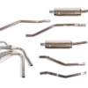 -SISTEMA DE ESCAPE DEPORTIVO COMPLETO ACERO INOX.-Salida doble-TR5/TR6 Pi
