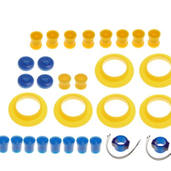 7-JUEGO DE CASQUILLOS-Poliuretano-Suspensión delantera y trasera