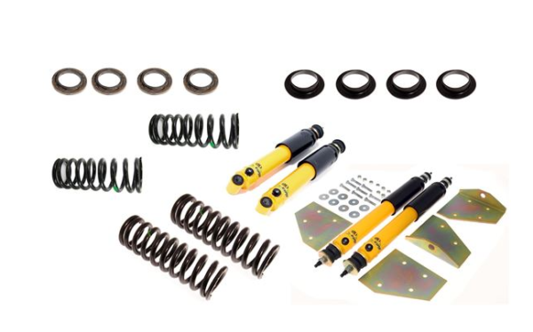 -KIT AMORTIGUADOR DEL. Y TRAS. SPAX KSX/CKX CON MUELLES ELEVADOS/REBAJADOS-Ajsutable
