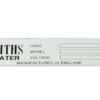 22-PLACA IDENTIFICADORA CALENTADOR Smiths