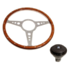 5-VOLANTE Y CENTRO-Moto-Lita-Madera-14"-Columna ajustable-Plano-Agarre grueso