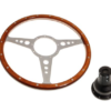 5-VOLANTE Y CENTRO-Moto-Lita-Madera-14"-Columna ajustable-Plano-Radios pulidos