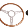5-VOLANTE Y CENTRO-Moto-Lita-Madera-15"-Columna fija-Curvatura-Radios pulidos