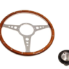 5-VOLANTE Y CENTRO-Moto-Lita-Madera-15"-Columna fija-Plano-Bocina original