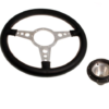 6-VOLANTE Y CENTRO-Moto-Lita-Cuero-15"-Columna fija-Bocina original-Plano