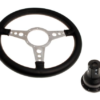 6-VOLANTE Y CENTRO-Moto-Lita-Cuero-15"-Columna ajustable-Bocina original-Plano