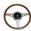 11-VOLANTE Y CENTRO-Moto-Lita-Madera-14"-Radios perforados-Plano