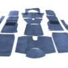 01-JUEGO DE ALFOMBRAS TUPIDAS-Alta calidad-Azul