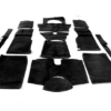 1-JUEGO DE ALFOMBRAS DE LANA-Alta calidad-Negro