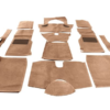 1-JUEGO DE ALFOMBRAS DE LANA-Alta calidad-Beige
