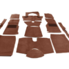 01-JUEGO DE ALFOMBRA DE LANA-Alta calidad-Marrón