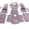 01-JUEGO DE ALFOMBRAS TUPIDAS-Alta calidad-Gris