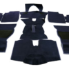 01-JUEGO DE ALFOMBRAS TUPIDAS-Alta calidad-Azul oscuro