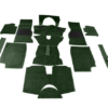 01-JUEGO DE ALFOMBRAS TUPIDAS-Alta calidad-Verde