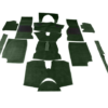 01-JUEGO DE ALFOMBRAS DE LANA-Alta calidad-Verde