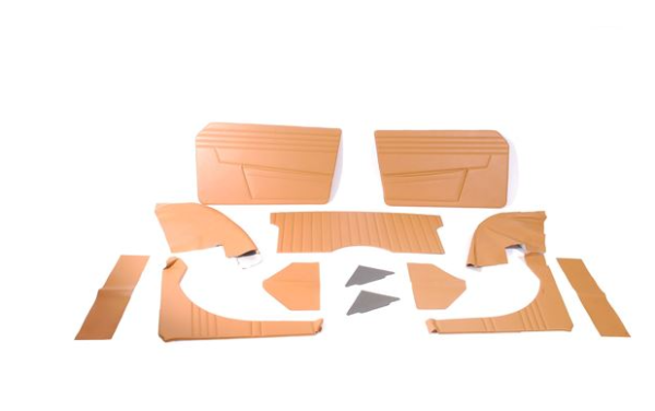 0-KIT TAPIZADO INTERIOR-Tan con ribete blanco-Vinilo