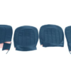 6-KIT DE FUNDAS ASIENTOS DELANTEROS-Azul-Cuero