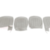 10-KIT DE FUNDAS ASIENTOS DELANTEROS-Gris-Cuero