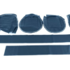 29-KIT DE FUNDAS ASIENTOS DELANTEROS-Azul con ribete blanco-Vinilo