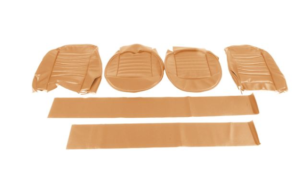 32-KIT DE FUNDAS ASIENTOS DELANTEROS-Tan con ribetes tan-Vinilo