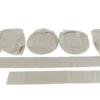34-KIT DE FUNDAS ASIENTOS DELANTEROS-Gris con ribetes gris-Vinilo