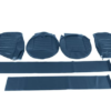 8-KIT DE FUNDAS ASIENTOS DELANTEROS-Azul con ribete azul-Vinilo