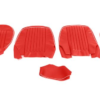 19-KIT DE FUNDAS ASIENTOS DELANTEROS-Rojo cherokee con ribete blanco-Vinilo