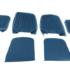 29-KIT DE FUNDAS ASIENTOS DELANTEROS-Azul con ribete blanco-Vinilo