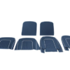 37-KIT DE FUNDAS ASIENTOS DELANTEROS-Azul con ribete blanco-Vinilo