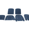 38-KIT DE FUNDAS ASIENTOS DELANTEROS-Azul con ribete blanco-Cuero