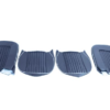 8-JUEGO DE FUNDAS ASIENTOS DELANTEROS-Azul con ribete blanco-Vinilo