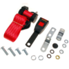 01-KIT DE CINTURÓN  DE SEGURIDAD DTRO.-Carrete de inercia-15cm-LH/RH-Rojo