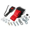 01-KIT DE CINTURÓN  DE SEGURIDAD DTRO.-Con cable-Carrete de inercia-15cm-LH/RH-Rojo