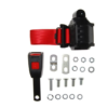 01-KIT DE CINTURON  DE SEGURIDAD DTRO.-Carreta de inercia-3 puntos-15cm-Rojo