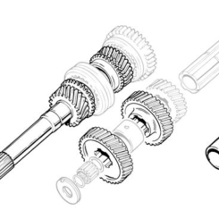 76-JUEGO DE ENGRANAJES DE RELACIÓN CERRADA