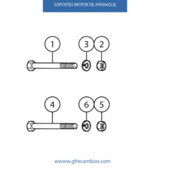 SOPORTES MOTOR DE ARRANQUE