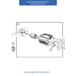 MOTOR LIMPIAPARABRISAS DOS VELOCIDADES TR2-TR5