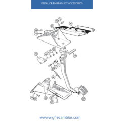 PEDAL DE EMBRAGUE Y ACCESORIOS