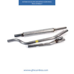 SISTEMA DE ESCAPE DEPORTIVO ACERO INOX. TR4A SISTEMA F
