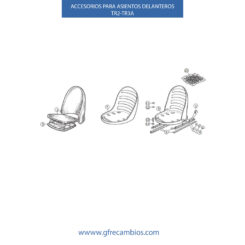 ACCESORIOS PARA ASIENTOS DELANTEROS TR2-TR3A