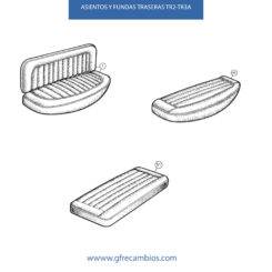 ASIENTOS Y FUNDAS TRASERAS TR2-TR3A