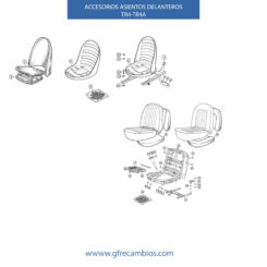 ACCESORIOS ASIENTOS DELANTEROS TR4-TR4A