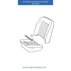 KIT DE FUNDAS ASIENTOS DELANTEROS TR5-TR250