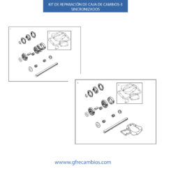KIT DE REPARACIÓN CAJA DE CAMBIOS-3 SINCRONIZADOS