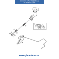 CILINDRO MAESTRO(BOMBA) DE EMBRAGUE TR6