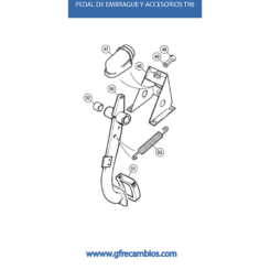 PEDAL DE EMBRAGUE Y ACCESORIOS TR6