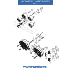 INSTRUMENTOS Y LUCES DEL TABLERO TR6 CP/CC
