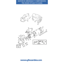 MOTOR DE ARRANQUE Y COMPONENTES TR6 DESDE CP53636/CC63995
